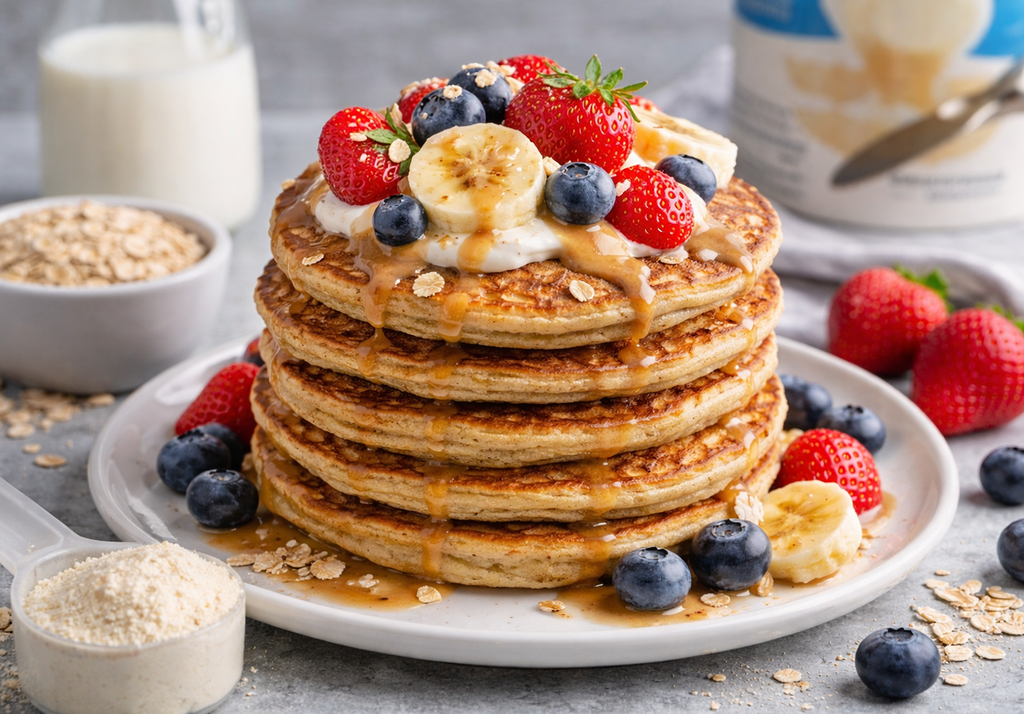 Bästa receptet på proteinpannkakor